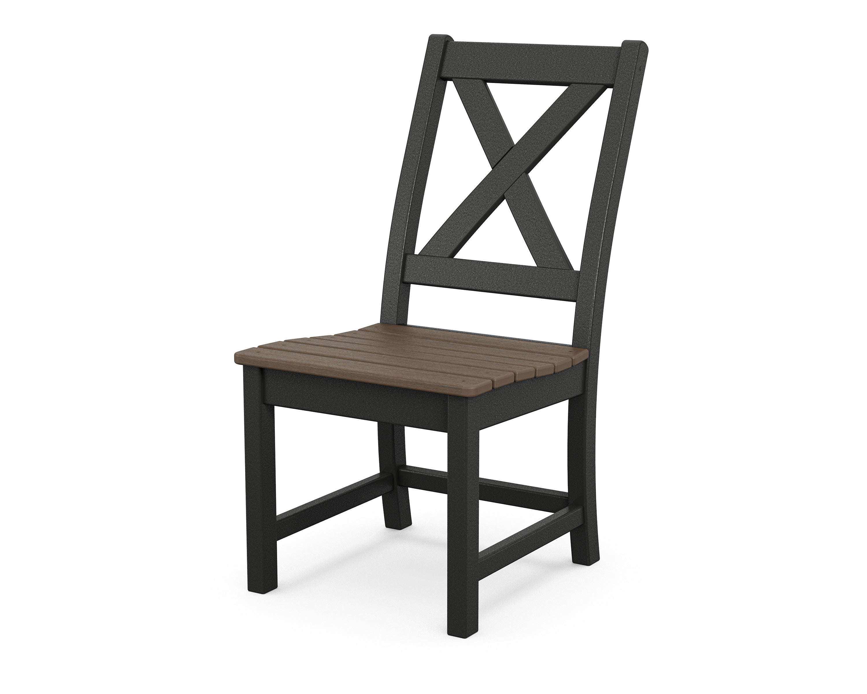 POLYWOOD® Braxton Dining Side Chair in Black / Kona