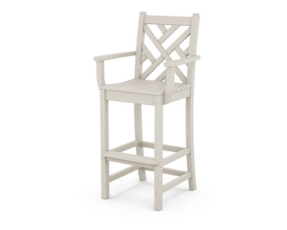 POLYWOOD® Chippendale Bar Arm Chair in Sand