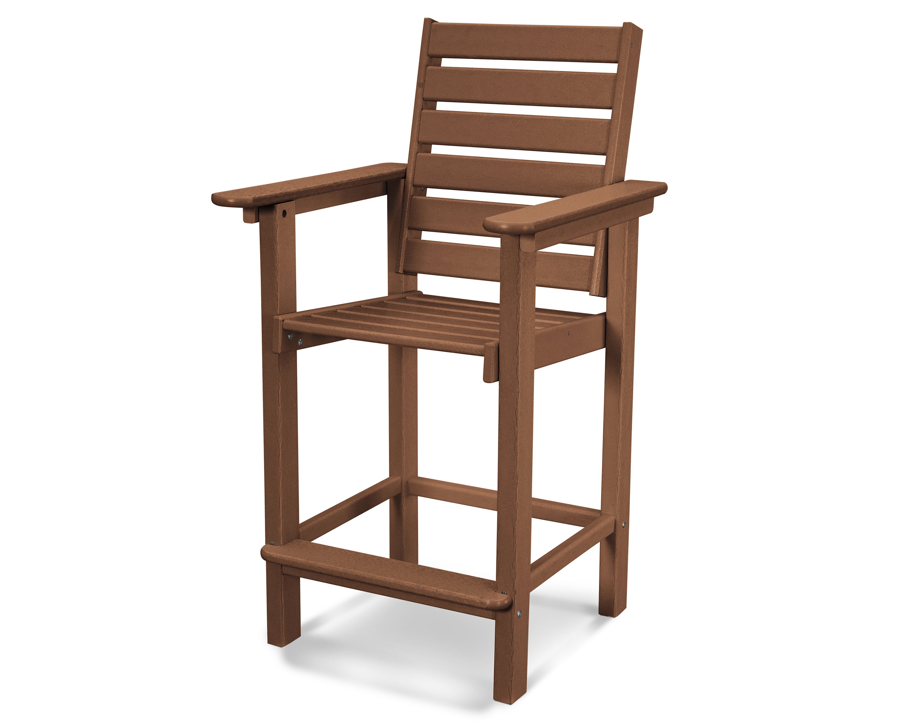 POLYWOOD® Captain Counter Chair in Teak