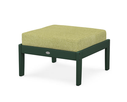 POLYWOOD® Braxton Deep Seating Ottoman in Green / Chartreuse Boucle