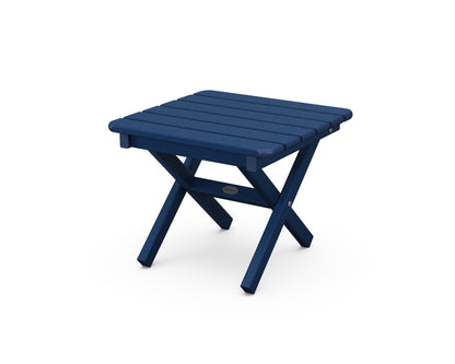 POLYWOOD® Square 18" Folding Side Table in Navy