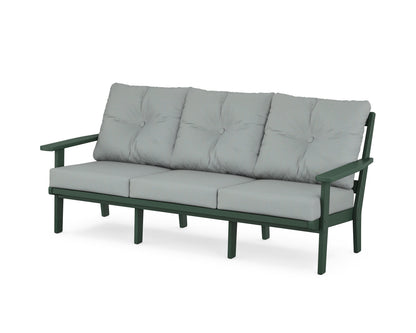 POLYWOOD® Oxford Deep Seating Sofa in Green / Spa