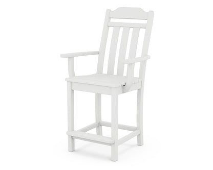 Country Living Cottage Counter Arm Chair in White