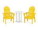 Vineyard Adirondack 3-Piece Round Dining Set