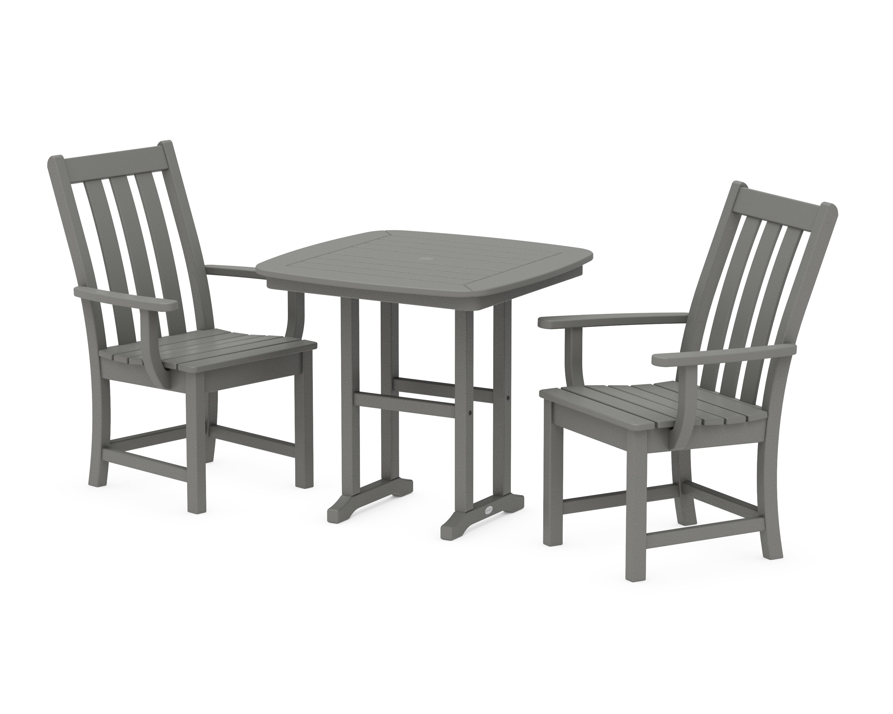 POLYWOOD® Vineyard 3-Piece Dining Set in Slate Grey