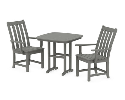 POLYWOOD® Vineyard 3-Piece Dining Set in Slate Grey
