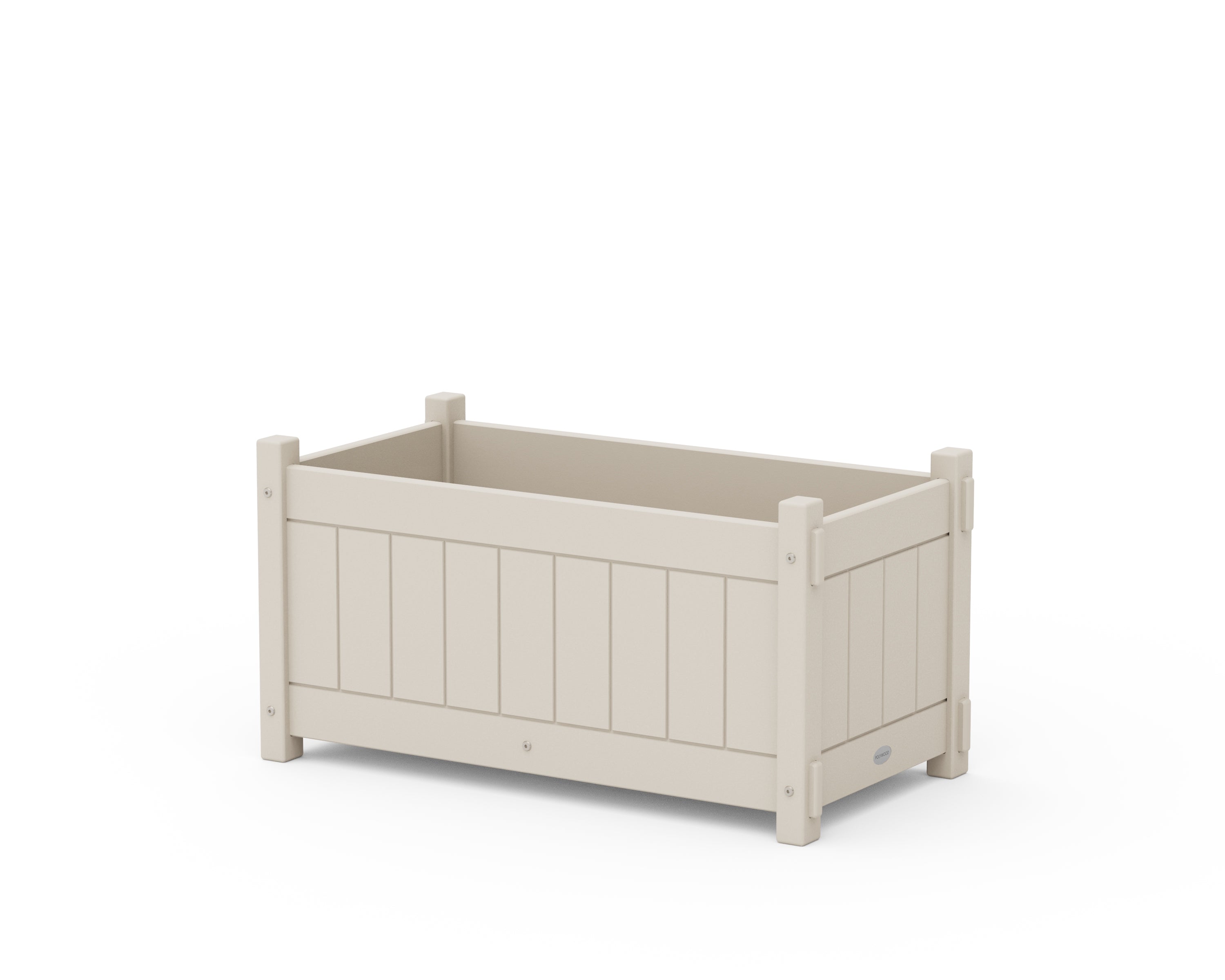 POLYWOOD® Vineyard Rectangle Double Planter Box in Sand