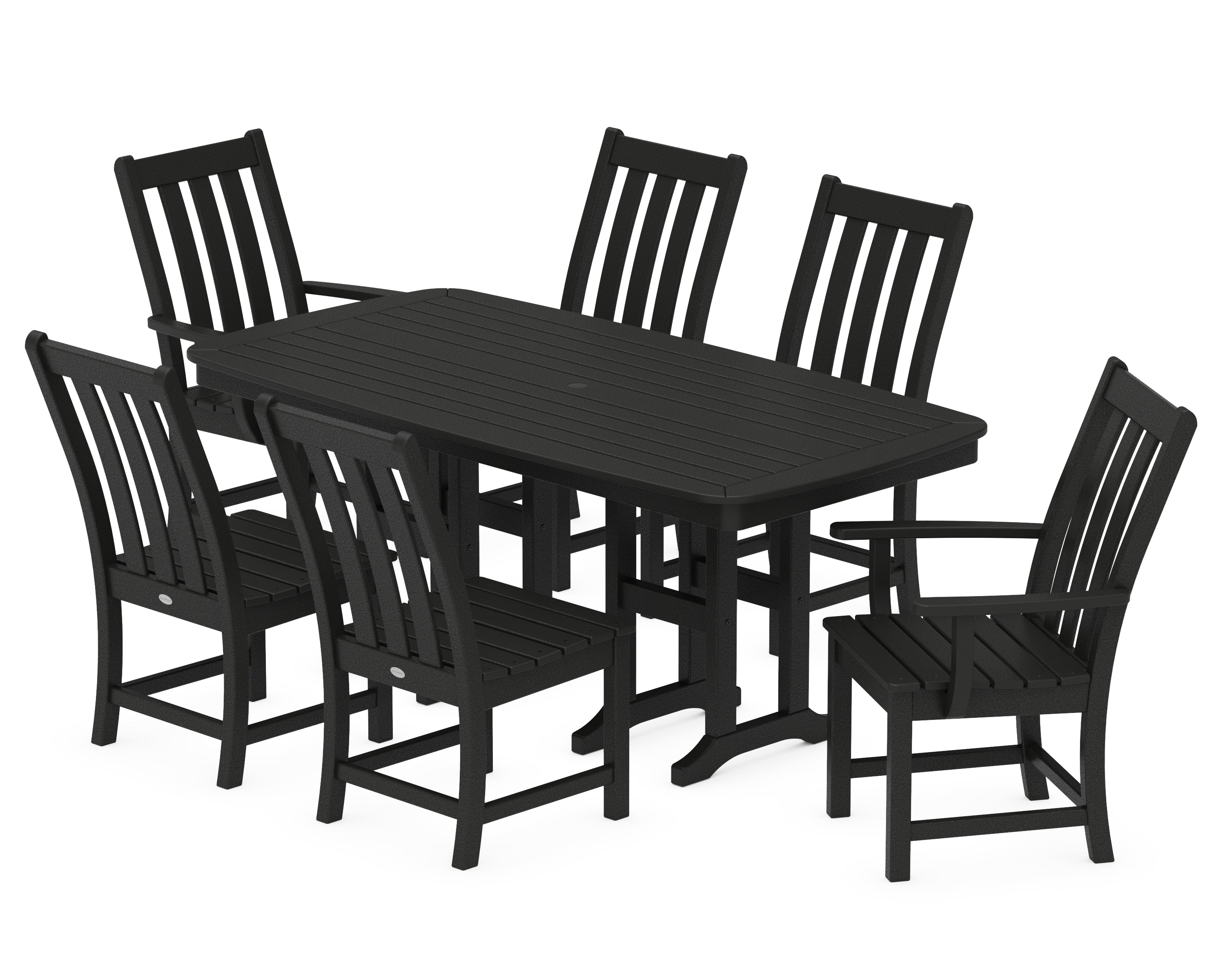 POLYWOOD® Vineyard 7-Piece Dining Set in Black