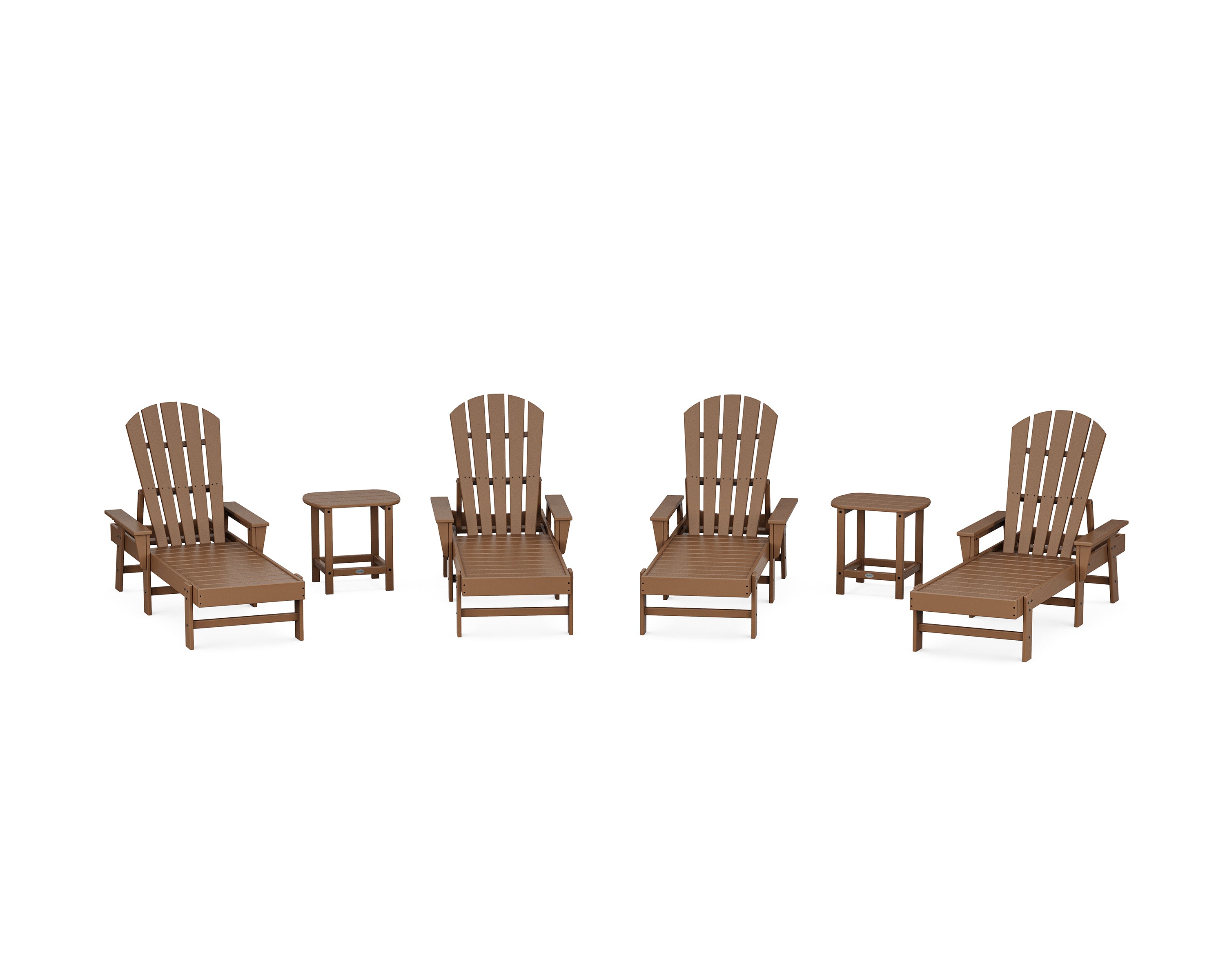 POLYWOOD® South Beach Chaise 6-Piece Set in Teak