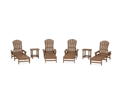 POLYWOOD® South Beach Chaise 6-Piece Set in Teak