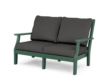 Country Living Wovendale Deep Seating Loveseat in Green / Spectrum Carbon