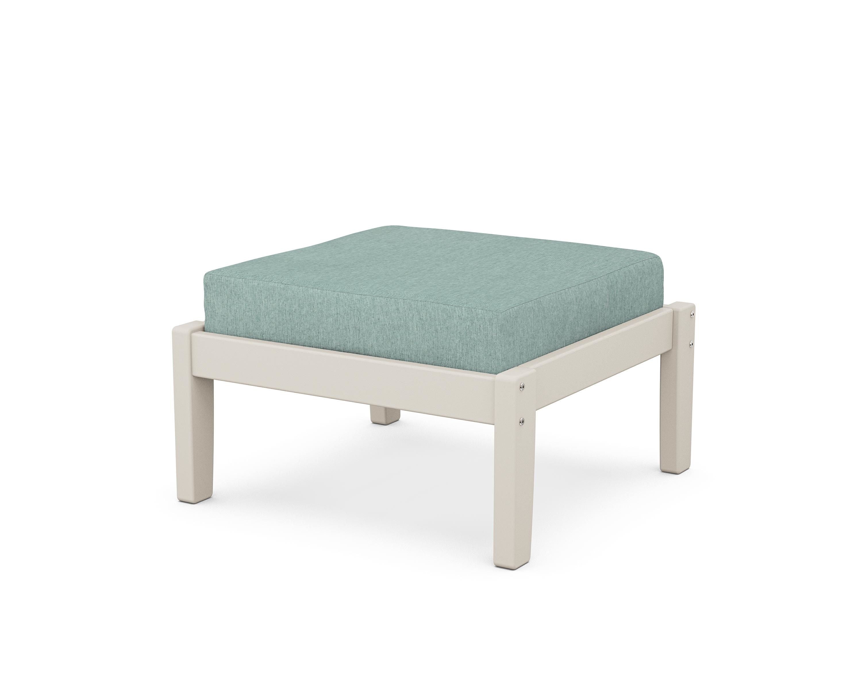 Unbranded Deep Seating Ottoman in Sand / Glacier Spa