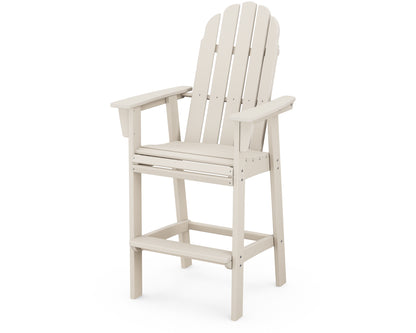 POLYWOOD® Vineyard Curveback Adirondack Bar Chair in Sand