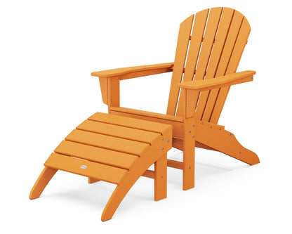 POLYWOOD® South Beach Adirondack 2-Piece Set in Tangerine