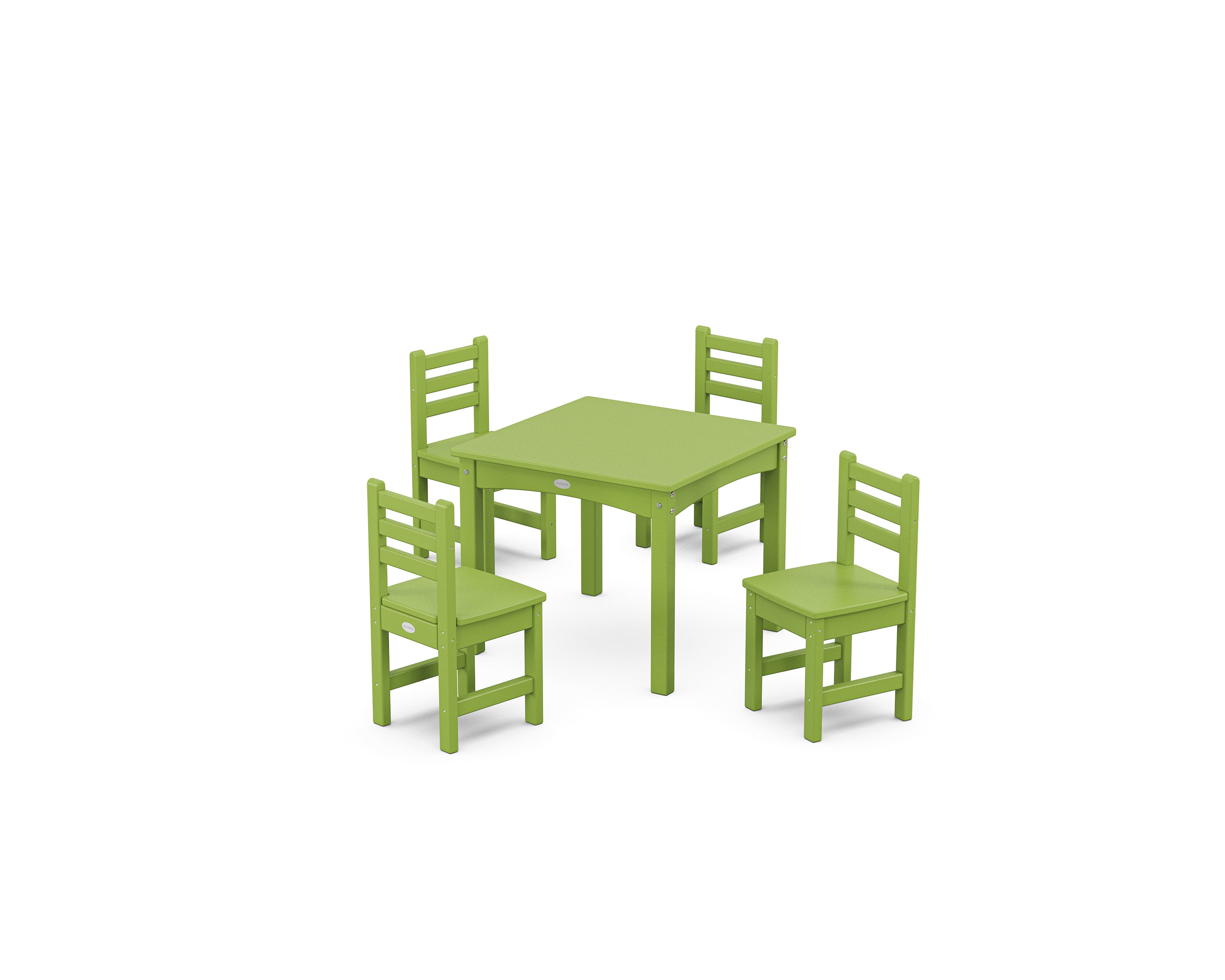 POLYWOOD® Lakeside Toddler 5-Piece Dining Set in Lime