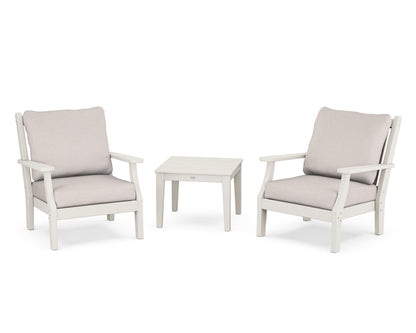 Country Living Wovendale 3-Piece Deep Seating Set in Sand / Dune Burlap