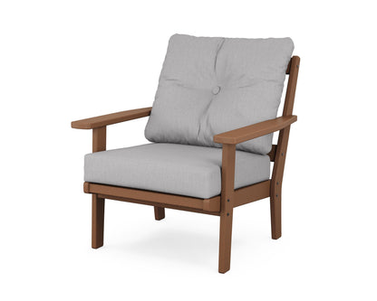 POLYWOOD® Oxford Deep Seating Chair in Teak / Granite