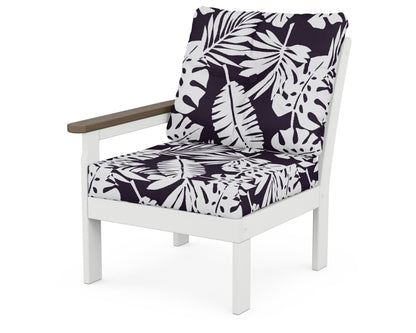 Vineyard Modular Left Arm Chair - White