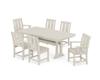 POLYWOOD® Mission 7-Piece Dining Set with Trestle Legs in Sand