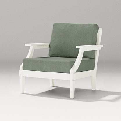 PW Designer Series Estate Lounge Chair in Vintage White / Cast Sage