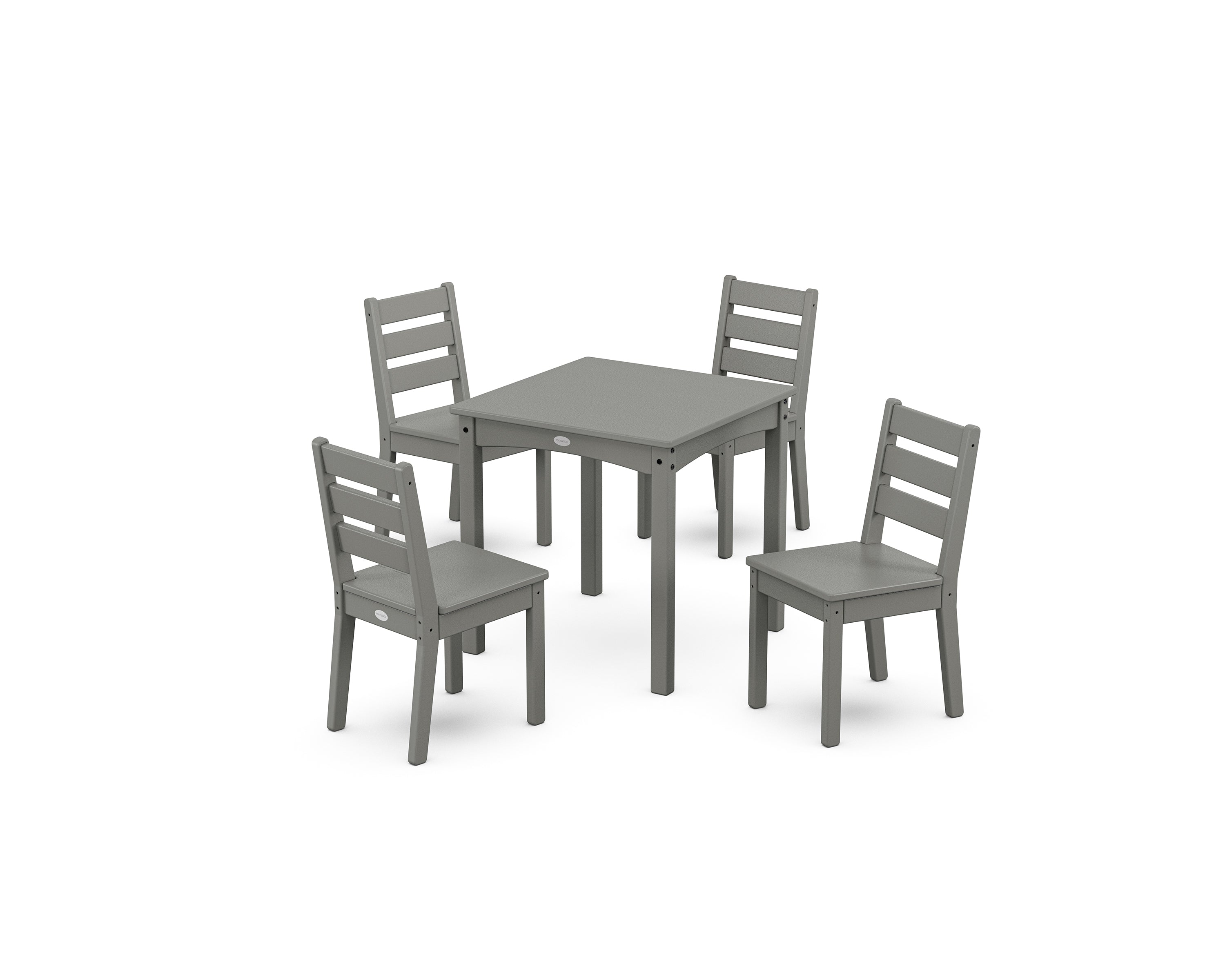 POLYWOOD® Lakeside Kids 5-Piece Dining Set in Slate Grey
