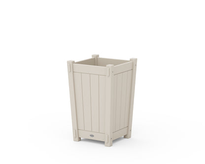 POLYWOOD® Vineyard Tapered Square Short Planter Box in Sand
