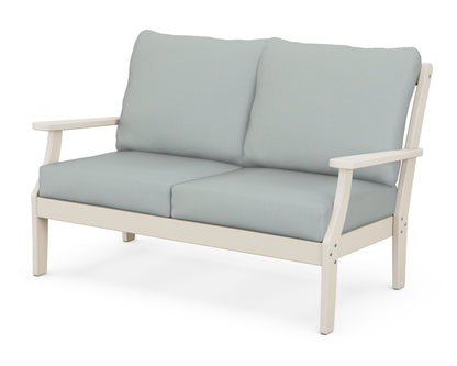 POLYWOOD® Braxton Deep Seating Loveseat in Sand / Spa