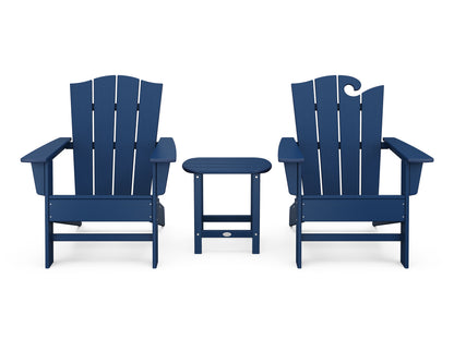 POLYWOOD® Wave Collection 3-Piece Set in Navy