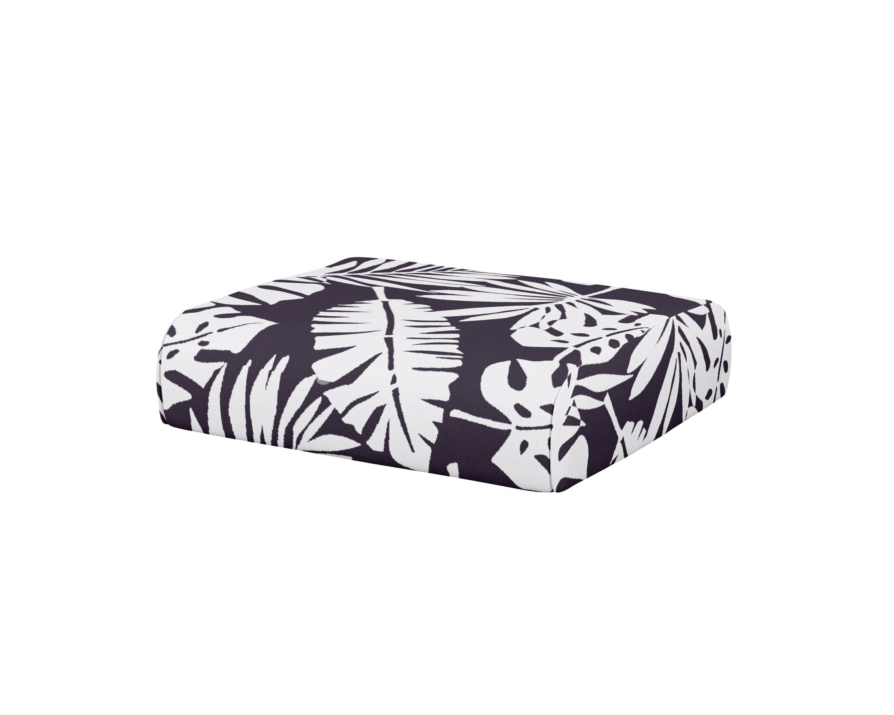 POLYWOOD® Club Ottoman Cushion in Leaf Navy