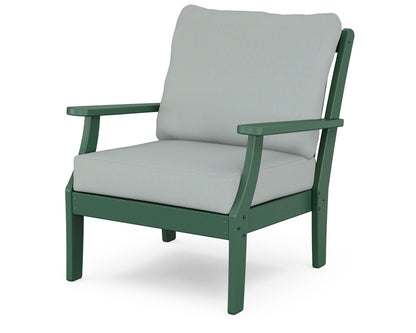 POLYWOOD® Braxton Deep Seating Chair in Green / Spa