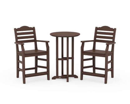 Draper James™ by  POLYWOOD® Savannah 3-Piece Farmhouse Counter Set in Mahogany