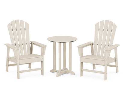 POLYWOOD® South Beach 3-Piece Round Farmhouse Bistro Dining Set in Sand