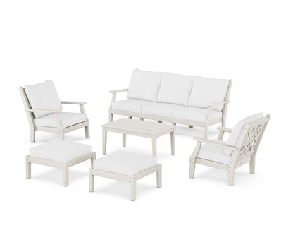 Country Living Wovendale 6-Piece Lounge Sofa Set in Sand / Natural