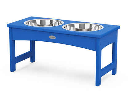 POLYWOOD® Pet Feeder in Pacific Blue