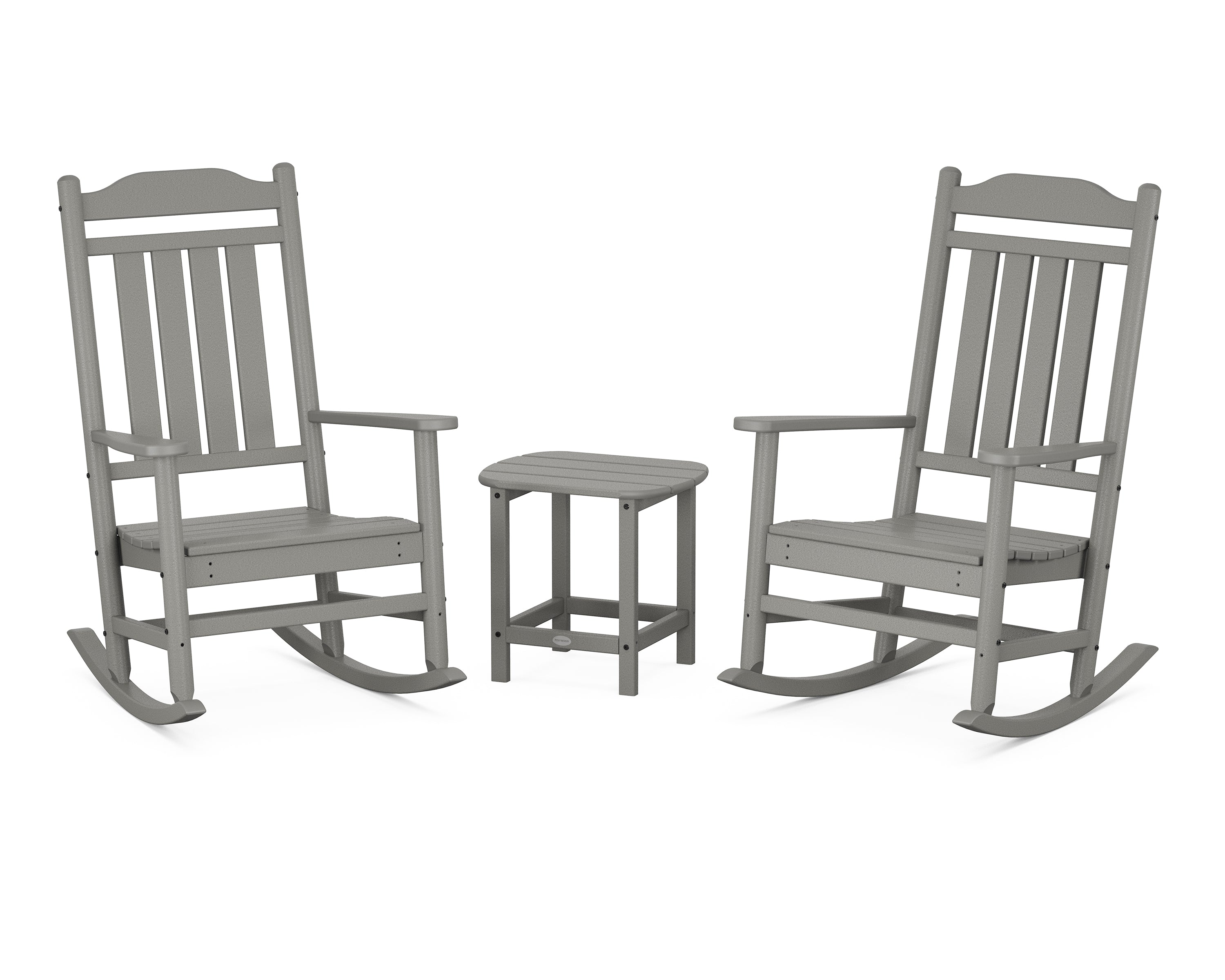 Country Living Cottage Legacy Rocking Chair 3-Piece Set in Slate Grey
