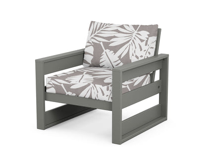 POLYWOOD® Westport Club Chair in Slate Grey / Leaf Grey Mist