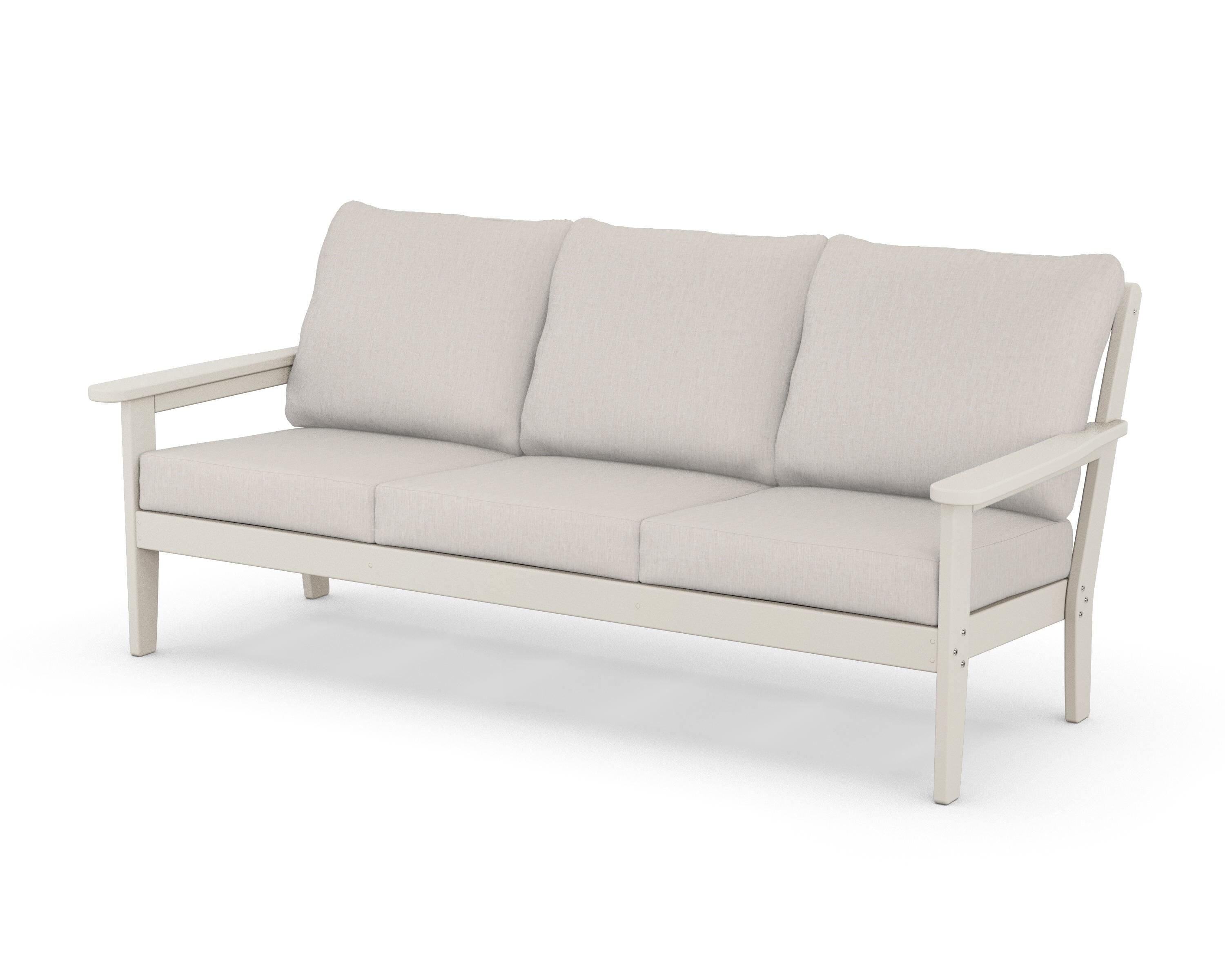 Country Living Cottage Deep Seating Sofa in Sand / Cast Ash