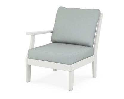 Braxton Modular Left Arm Chair - White