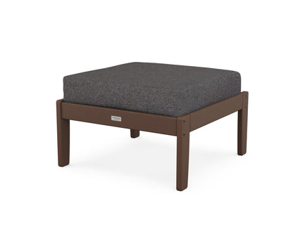 Country Living Cottage Deep Seating Ottoman in Mahogany / Ash Charcoal