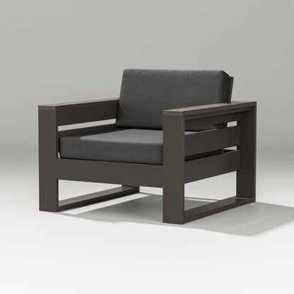 PW Designer Series Latitude Lounge Chair in Vintage Coffee / Spectrum Carbon