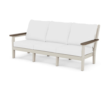 POLYWOOD® Chippendale Deep Seating Sofa in Sand / Kona / Natural