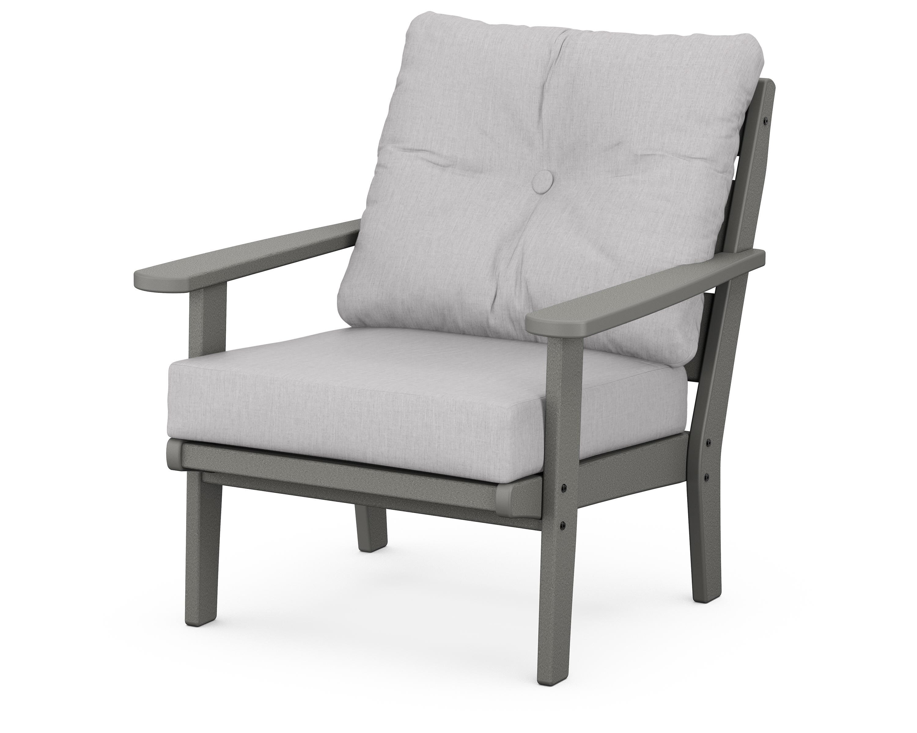 POLYWOOD® Lakeside Deep Seating Chair in Slate Grey / Granite