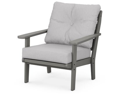 POLYWOOD® Lakeside Deep Seating Chair in Slate Grey / Granite