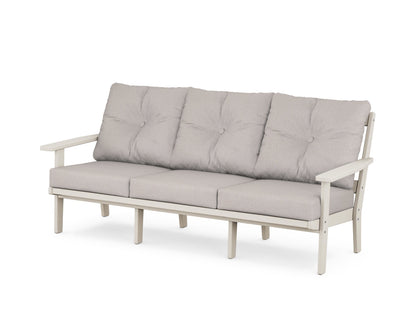 POLYWOOD® Oxford Deep Seating Sofa in Sand / Dune Burlap