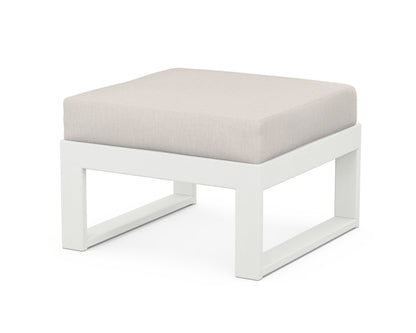 Unbranded Modular Ottoman - Modern in Vintage White / Cast Ash