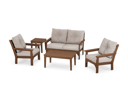 Vineyard 5 Piece Deep Seating Set - Teak