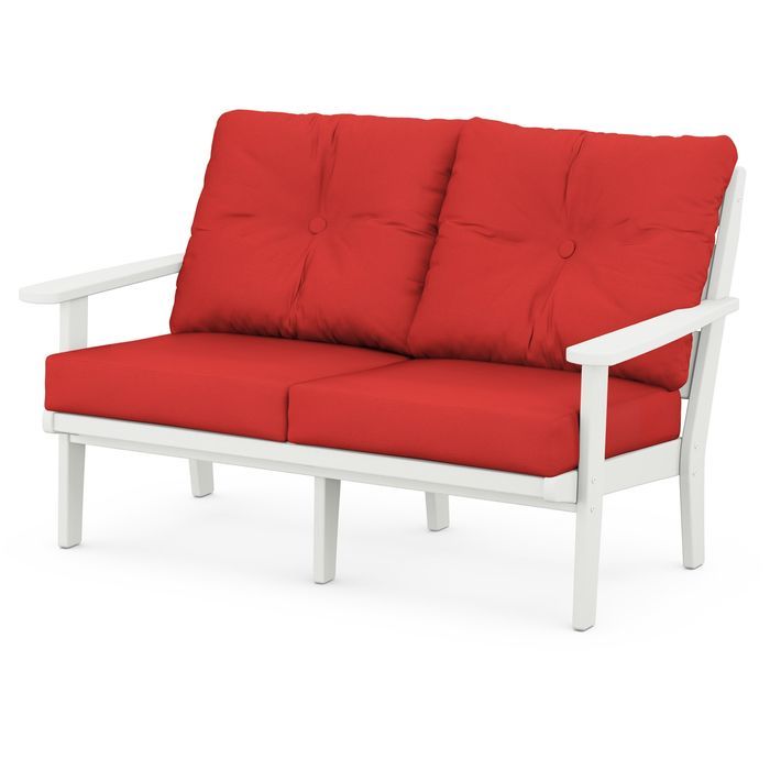 Lakeside Deep Seating Loveseat in Vintage Finish