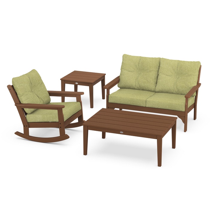 Vineyard 4-Piece Deep Seating Rocking Chair Set