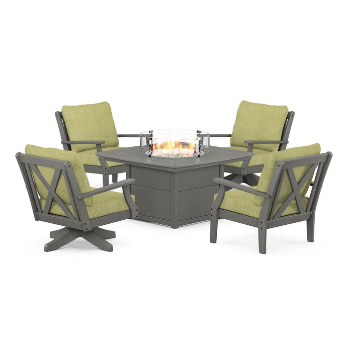 Braxton 5-Piece Deep Seating Set with Fire Table