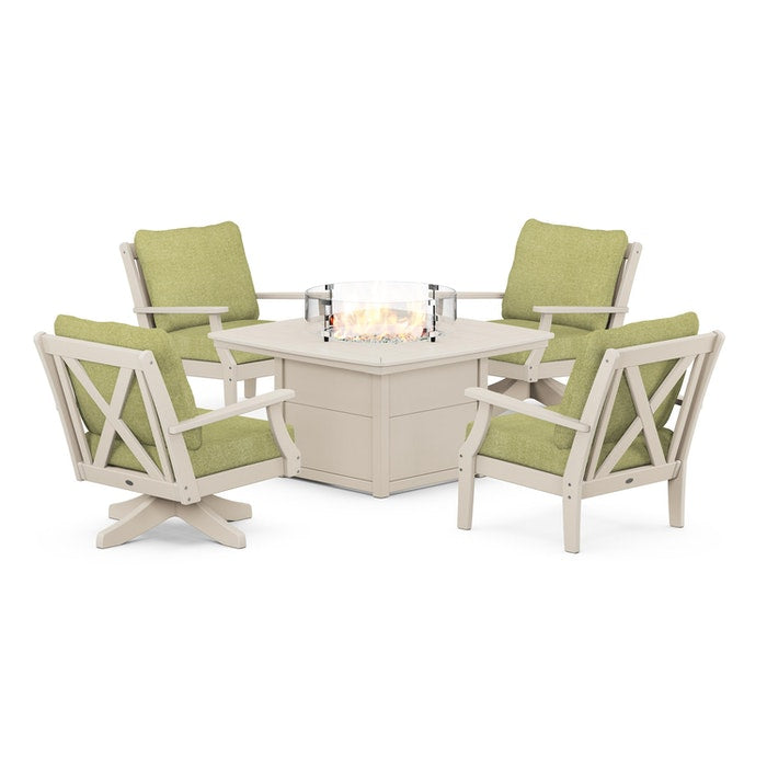 Braxton 5-Piece Deep Seating Set with Fire Table